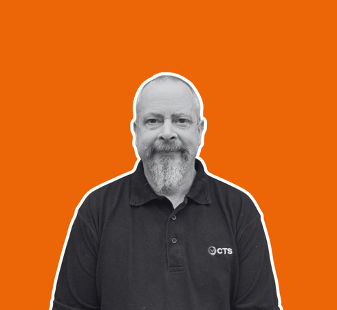 JON RANDALL HEADHSOT ORANGE BACKGROUND