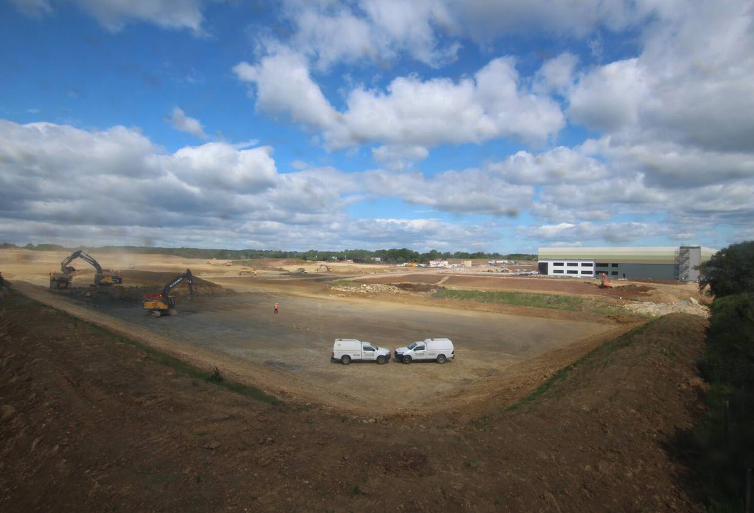Cleared construction site
