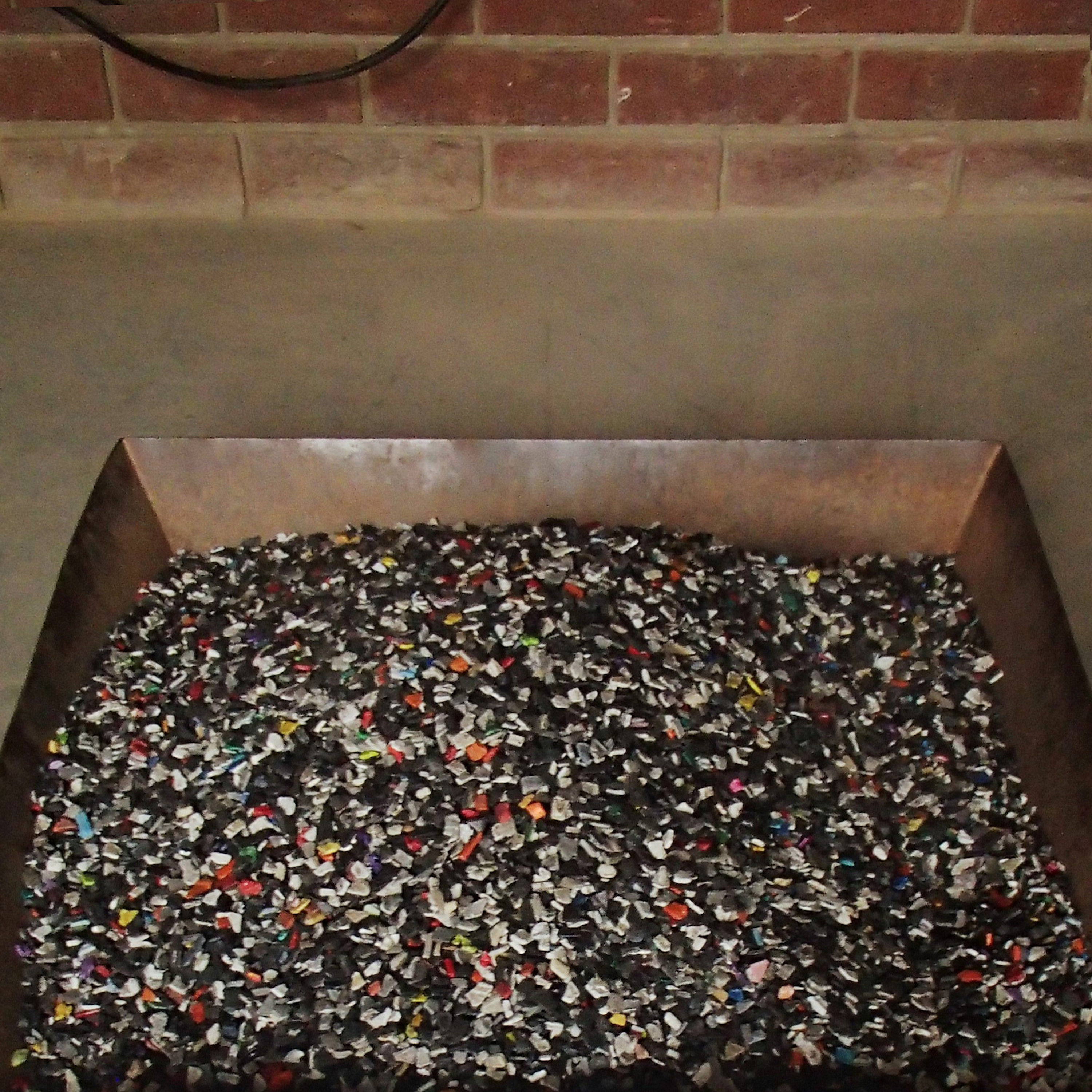 Box of recycled plastic
