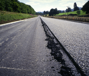 Example of a newly surfaced road