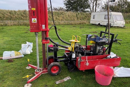 Trial pits and boreholes
