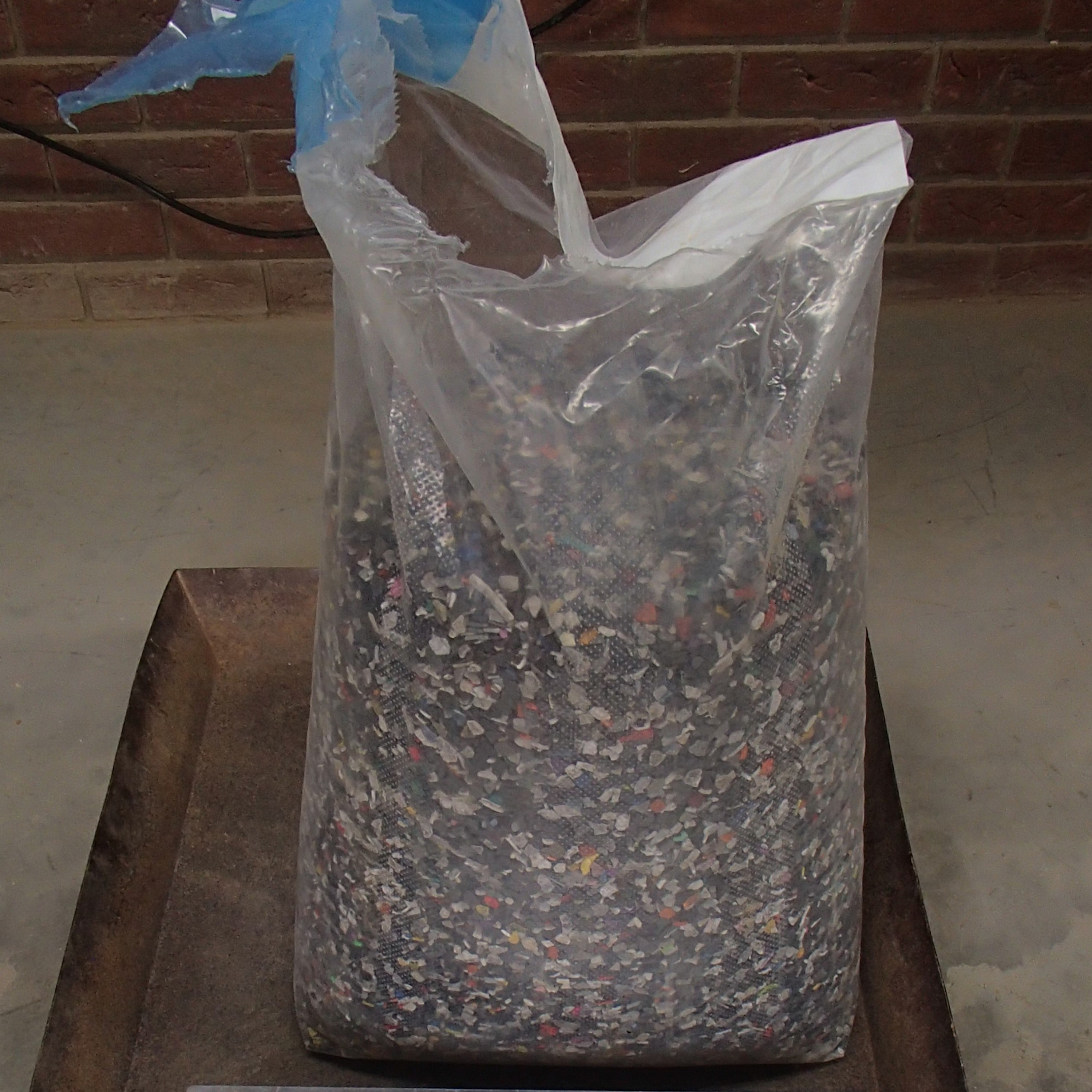 Bag of plastic for recycling